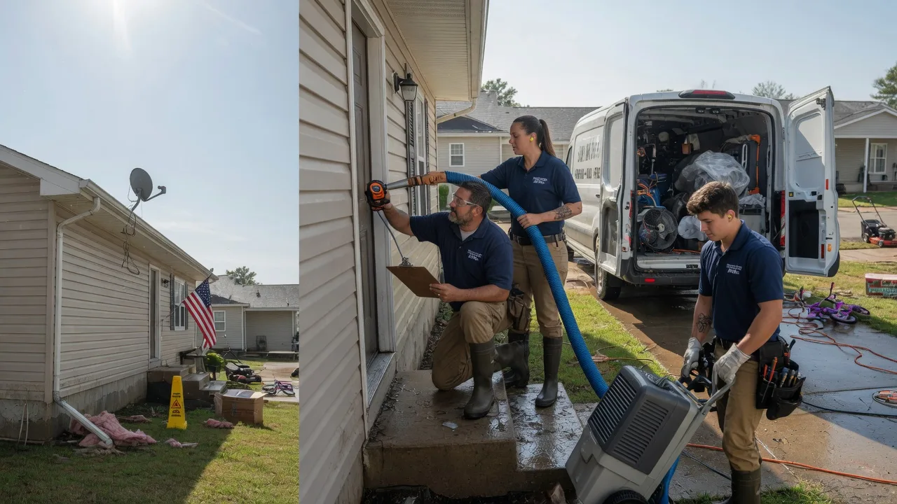 Ceiling Water Damage Restoration in Rushville, OH near me